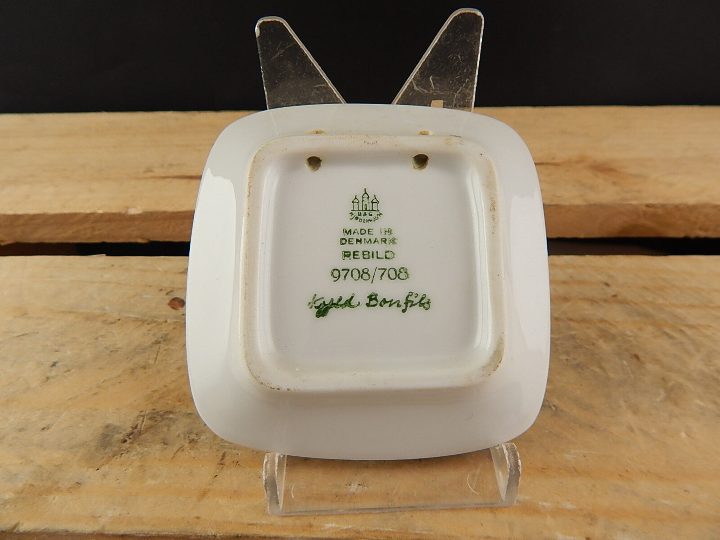 ROYAL COPENHAGEN BING&GRONDAHL PLAQUETTE PIATTINO PORCELLANA REBILD