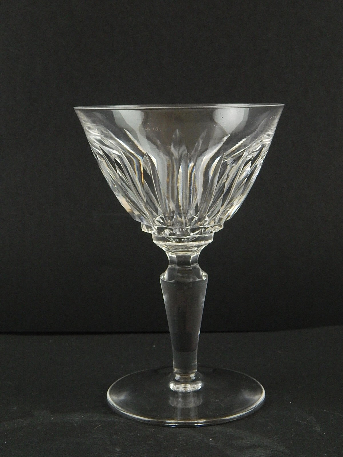 ANTICO BICCHIERE CALICE ACQUA CRISTALLO MOLATO CRISTALLERIA SAINT LOUIS