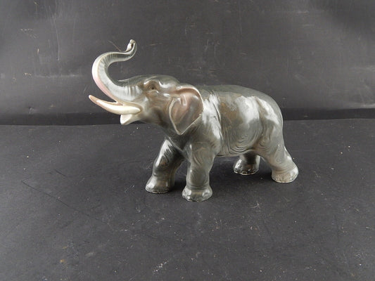 ANTICA ORIGINALE STATUINA ELEFANTE PORCELLANA TEDESCA PRIMO 900