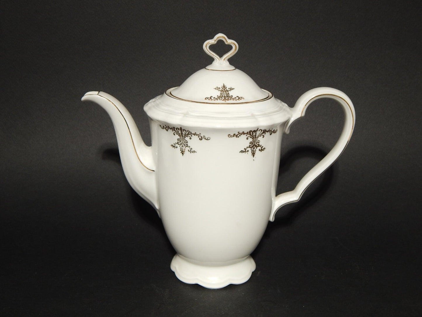 ANTICO SERVIZIO CAFFÈ PORCELLANA BIANCA ORO MARIE LUISE BAVARIA SELTMANN WEIDEN