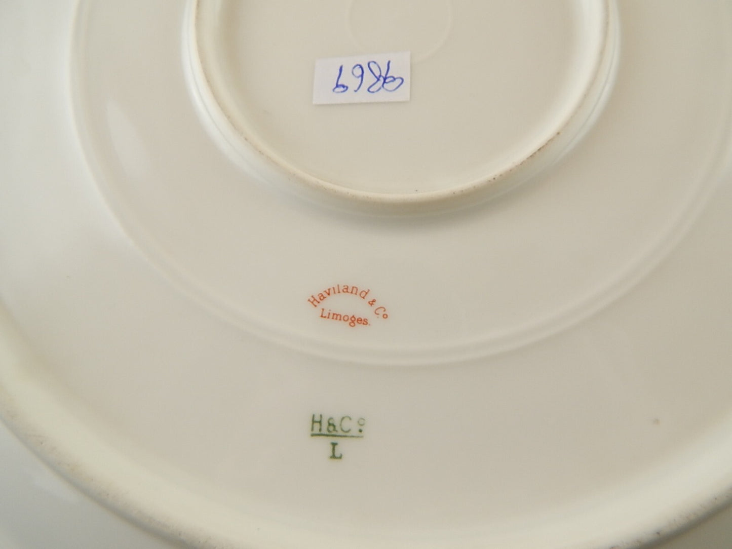 ANTICO 1889 ART NOUVEAU PIATTO PORTATA VASSOIO PORCELLANA LIMOGES HAVILAND & CO