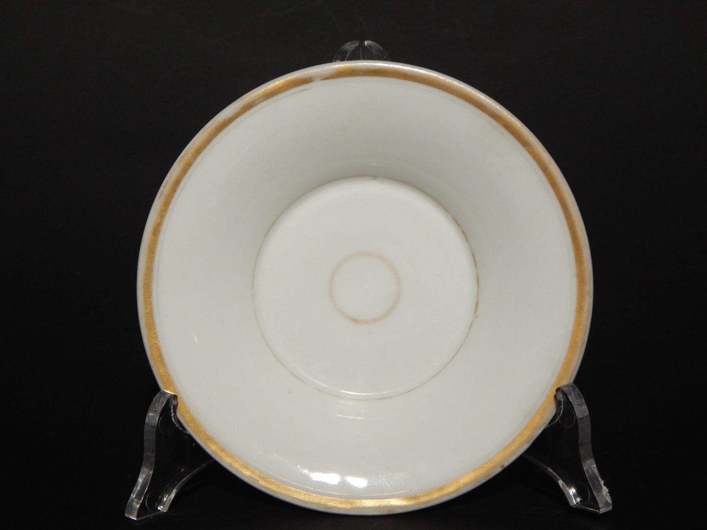 ANTICA PREZIOSA TAZZA PORCELLANA BIANCA E ORO IMPERO GINORI DOCCIA META' 800 #