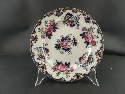 ANTICO RARO PREZIOSO PIATTO INGLESE CERAMICA CHARLES MEIGH POONAH DEL 1835