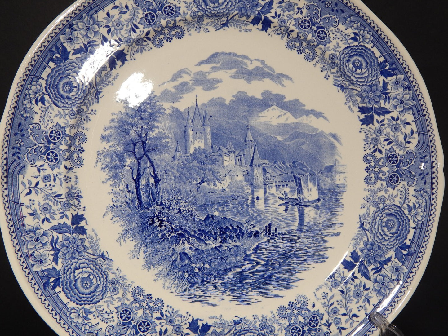 VINTAGE PIATTO PORTATA VASSOIO PORCELLANA VILLEROY&BOCH METTLACH SAAR BURGENLAND