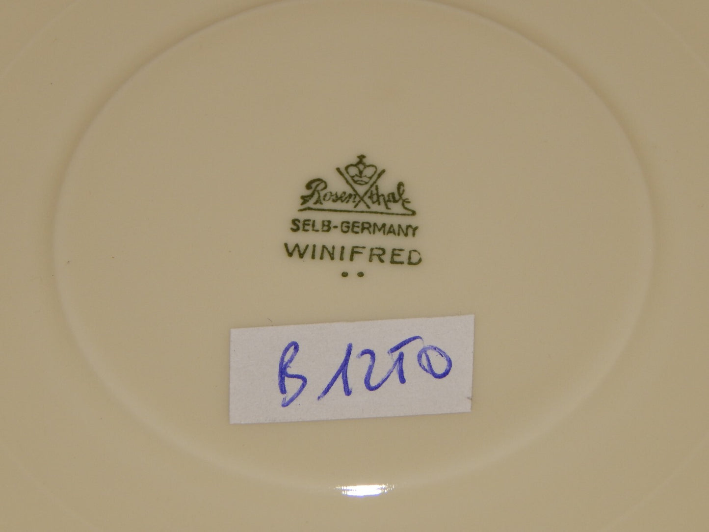 ANTICA PREZIOSA TAZZA TE' PORCELLANA ROSENTHAL WINIFRED FIORI BLU difetto