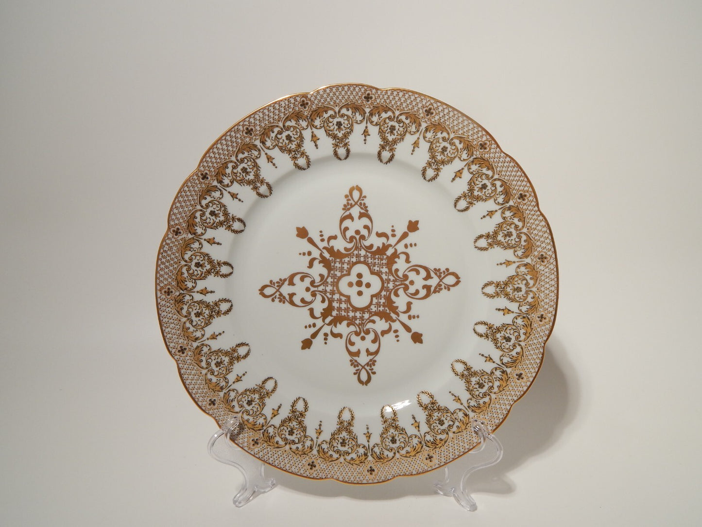 STUPENDO RARO PIATTO ART DECO BERNARDAUD & CO LIMOGES PORCELLANA ANNI 30 COLBERT