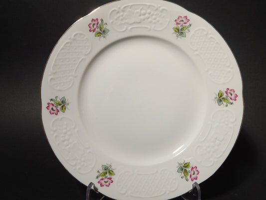 VINTAGE RICHARD GINORI PIATTO PIANO PORCELLANA DECORO ROSA CANINA