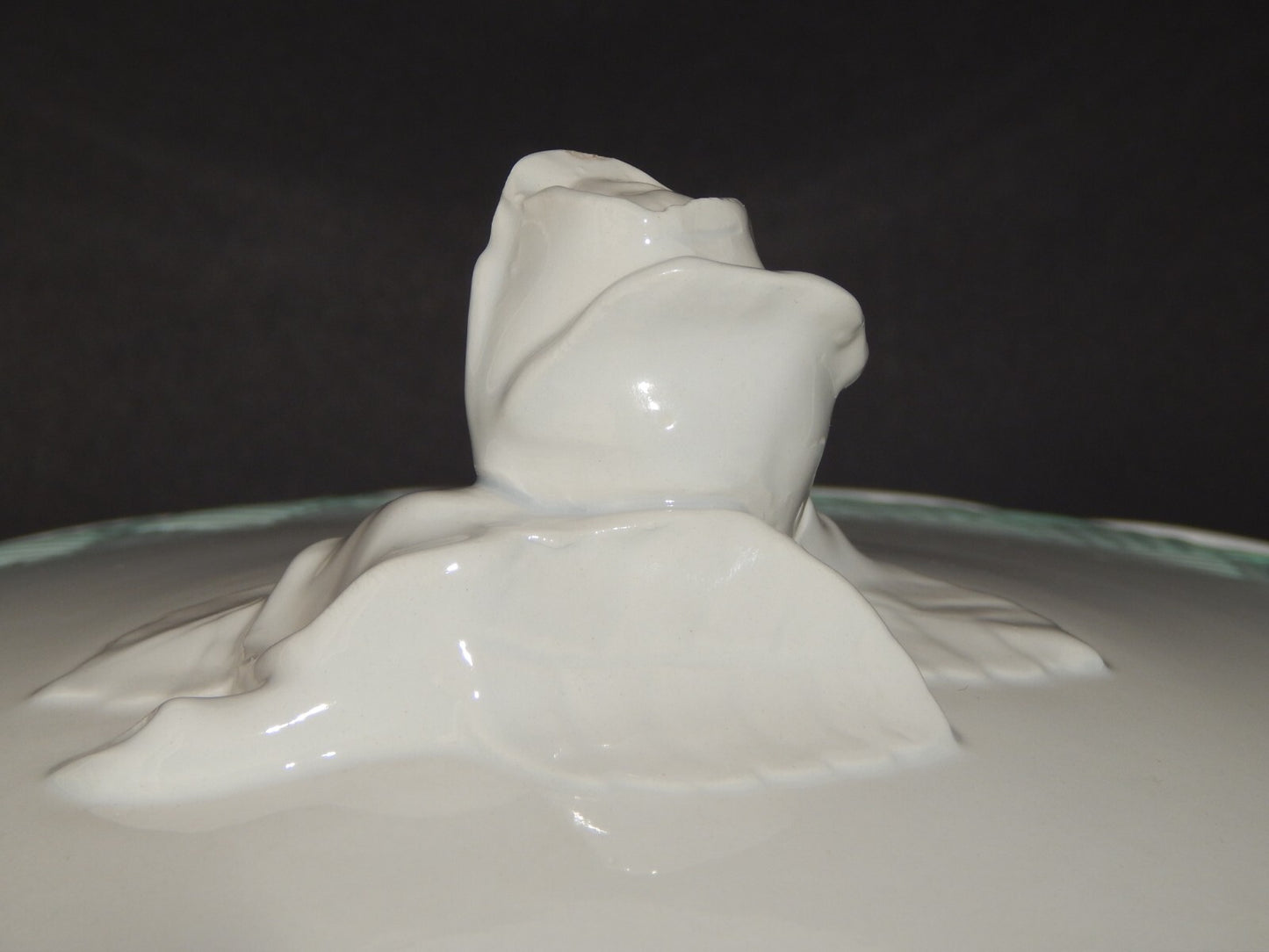 ART DECO CENTROTAVOLA ZUPPIERA BISCOTTIERA CERAMICA GALVANI PORDENONE ANNI '30 #