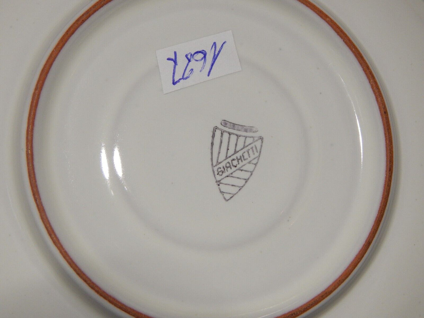 VINTAGE TAZZA CAFFE' CERAMICA MADE IN ITALY CERAMISTA BRUNO GIACHETTI #1687