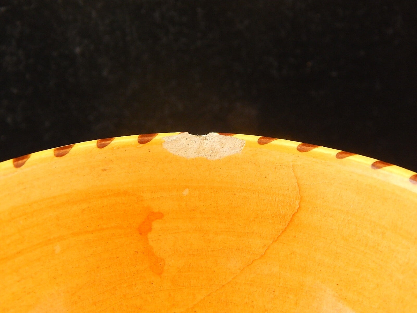 ANTICA TAZZA MAIOLICA CERAMICA POLICROMA FANTECHI ANSA A SERPE PRIMO 900 DIFETTI