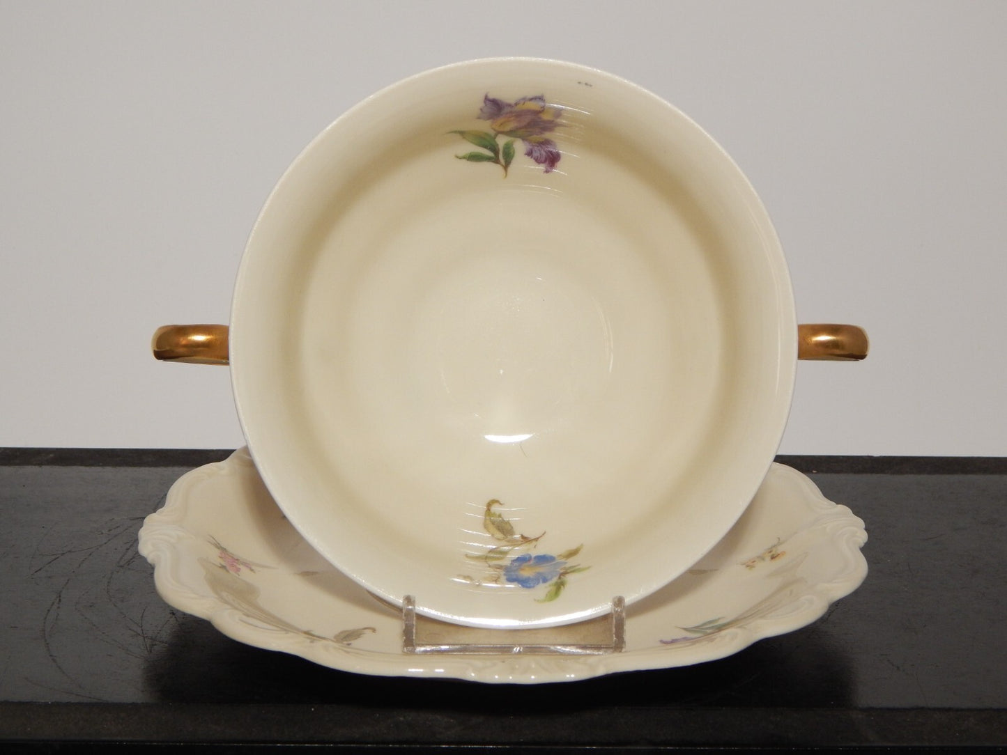 PREZIOSA ROCAILLE ANTICA TAZZA BRODO CONSOMME' PORCELLANA ROSENTHAL POMPADOUR