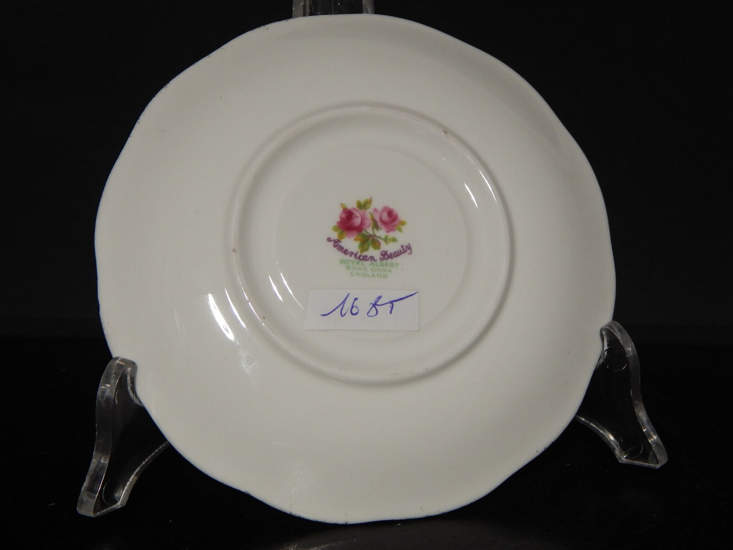 PREZIOSA PORCELLANA ROYAL ALBERT VINTAGE TAZZA DISEGNO AMERICAN BEAUTY DEMITASSE