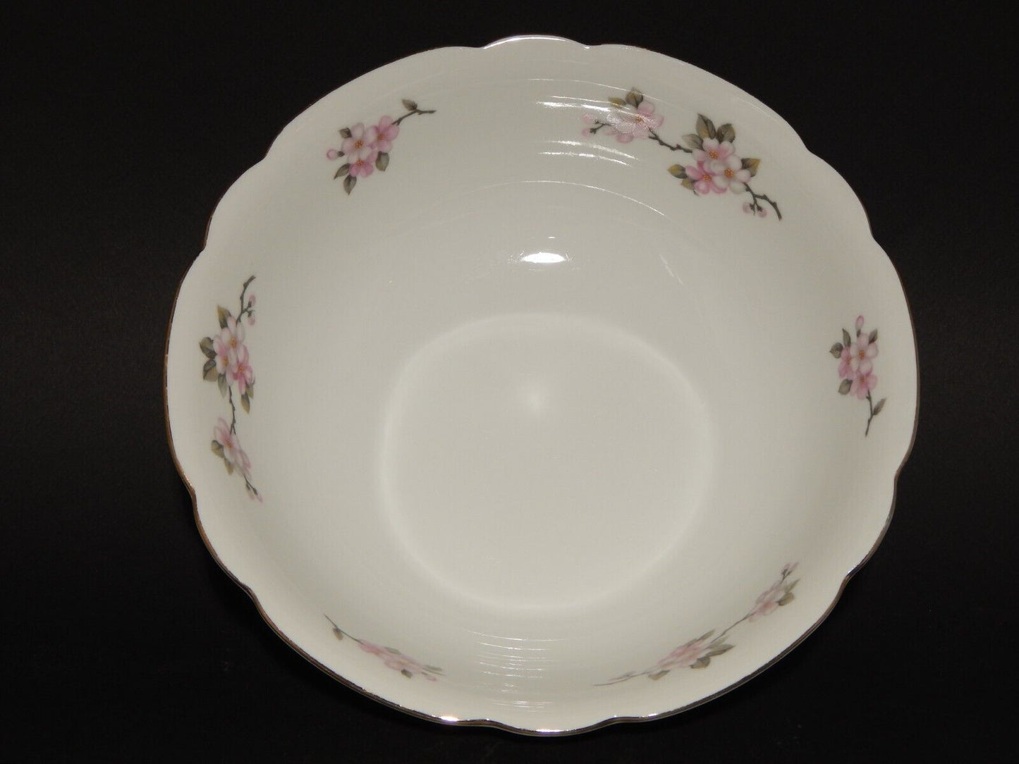 VINTAGE INSALATIERA PORCELLANA SELTMANN WEIDEN BAVARIA FIORI DI PESCO INKA