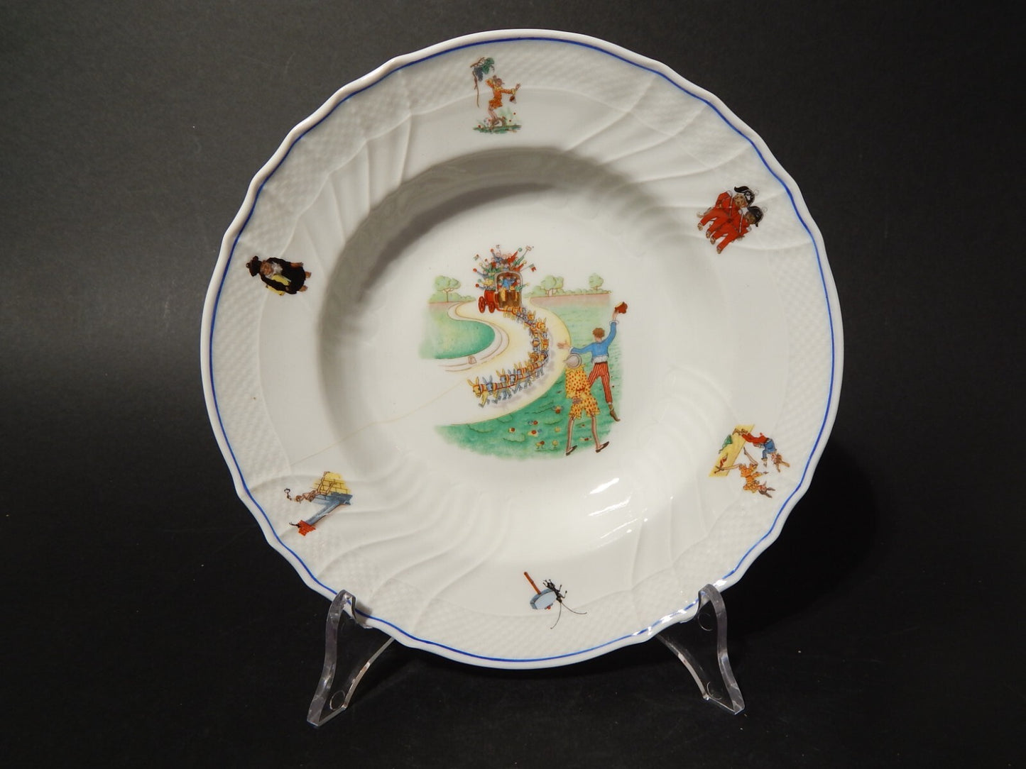 ANTICO PIATTO PORCELLANA RICHARD GINORI BAMBINO VECCHIO GINORI PINOCCHIO difetto