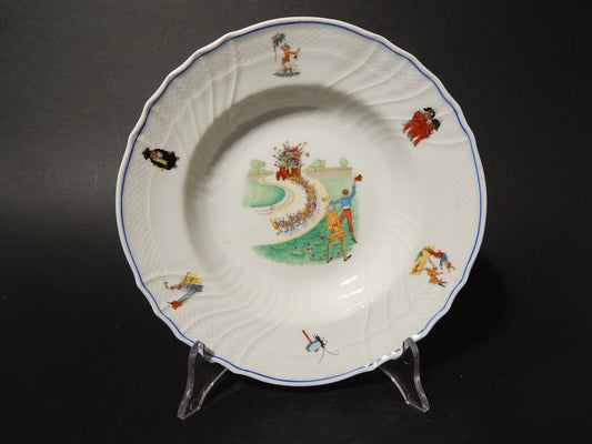 ANTICO PIATTO PORCELLANA RICHARD GINORI BAMBINO VECCHIO GINORI PINOCCHIO difetto