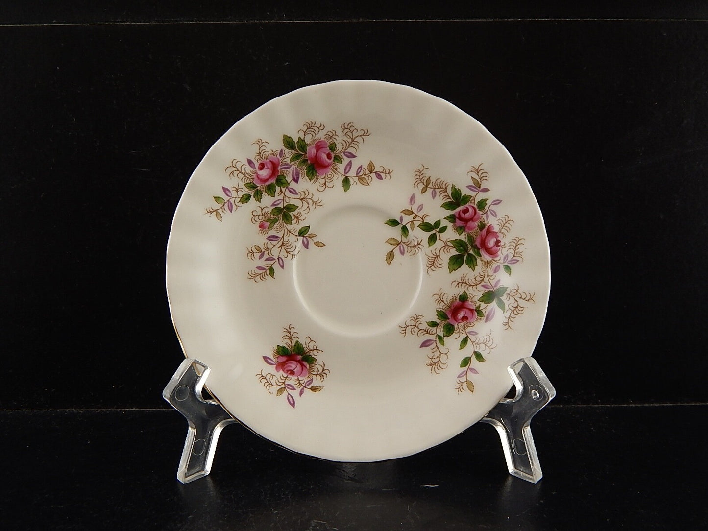 PREZIOSA PORCELLANA ROYAL ALBERT VINTAGE TAZZA COLLEZIONE LAVENDER ROSE ANNI '60