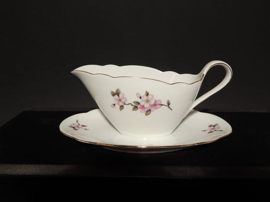 VINTAGE SALSIERA PORCELLANA SELTMANN WEIDEN BAVARIA FIORI DI PESCO #