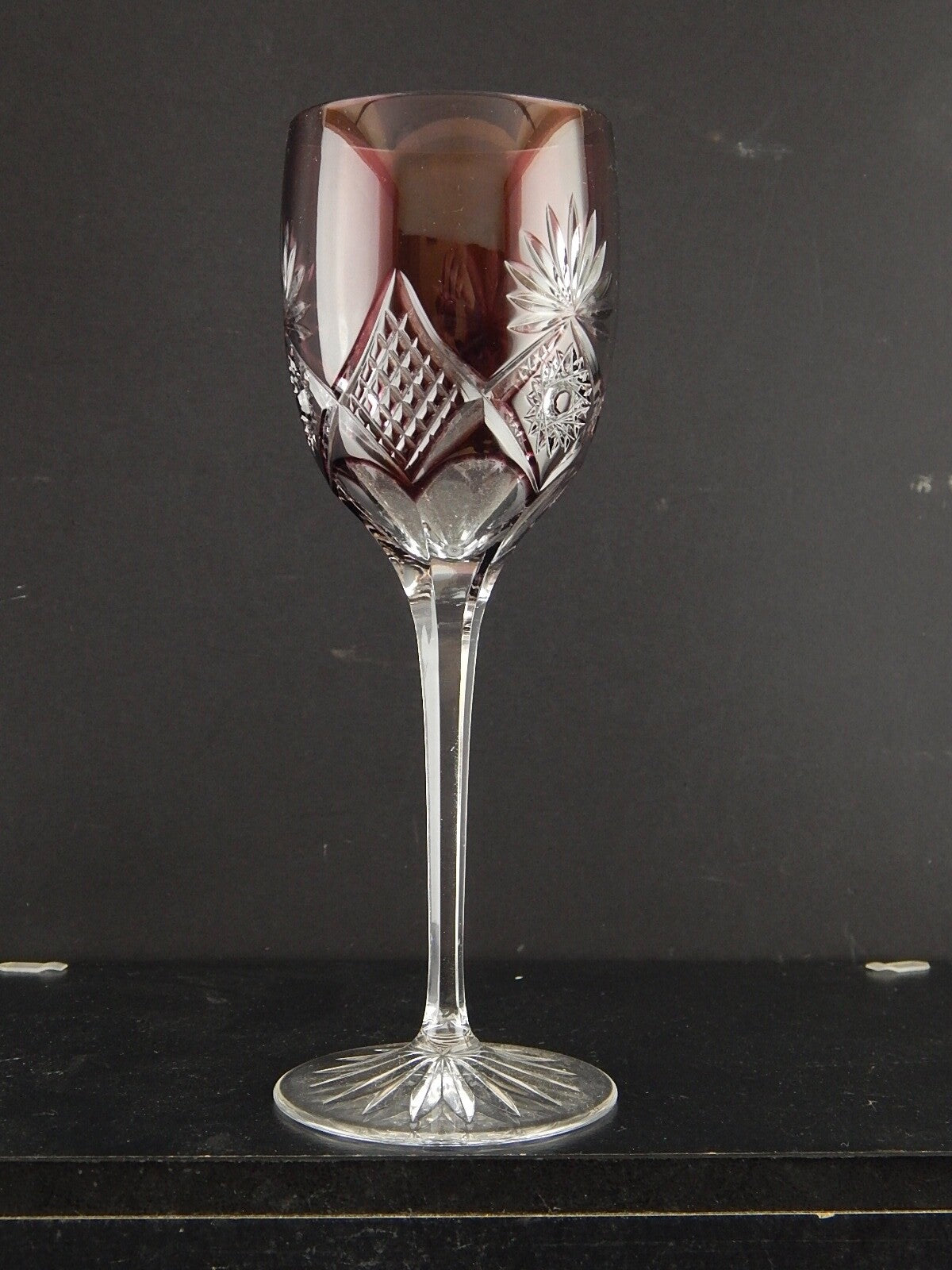 PREZIOSO VINTAGE BICCHIERE CALICE CRISTALLO GERMANIA MOLATO NACHTMANN