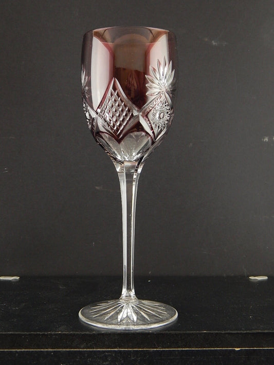 PREZIOSO VINTAGE BICCHIERE CALICE CRISTALLO GERMANIA MOLATO NACHTMANN