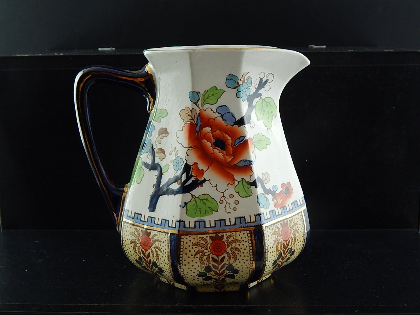 ANTICA PREZIOSA CARAFFA CERAMICA DIPINTA MANO LOSOL WARE KEELING & CO. SHANGHAI