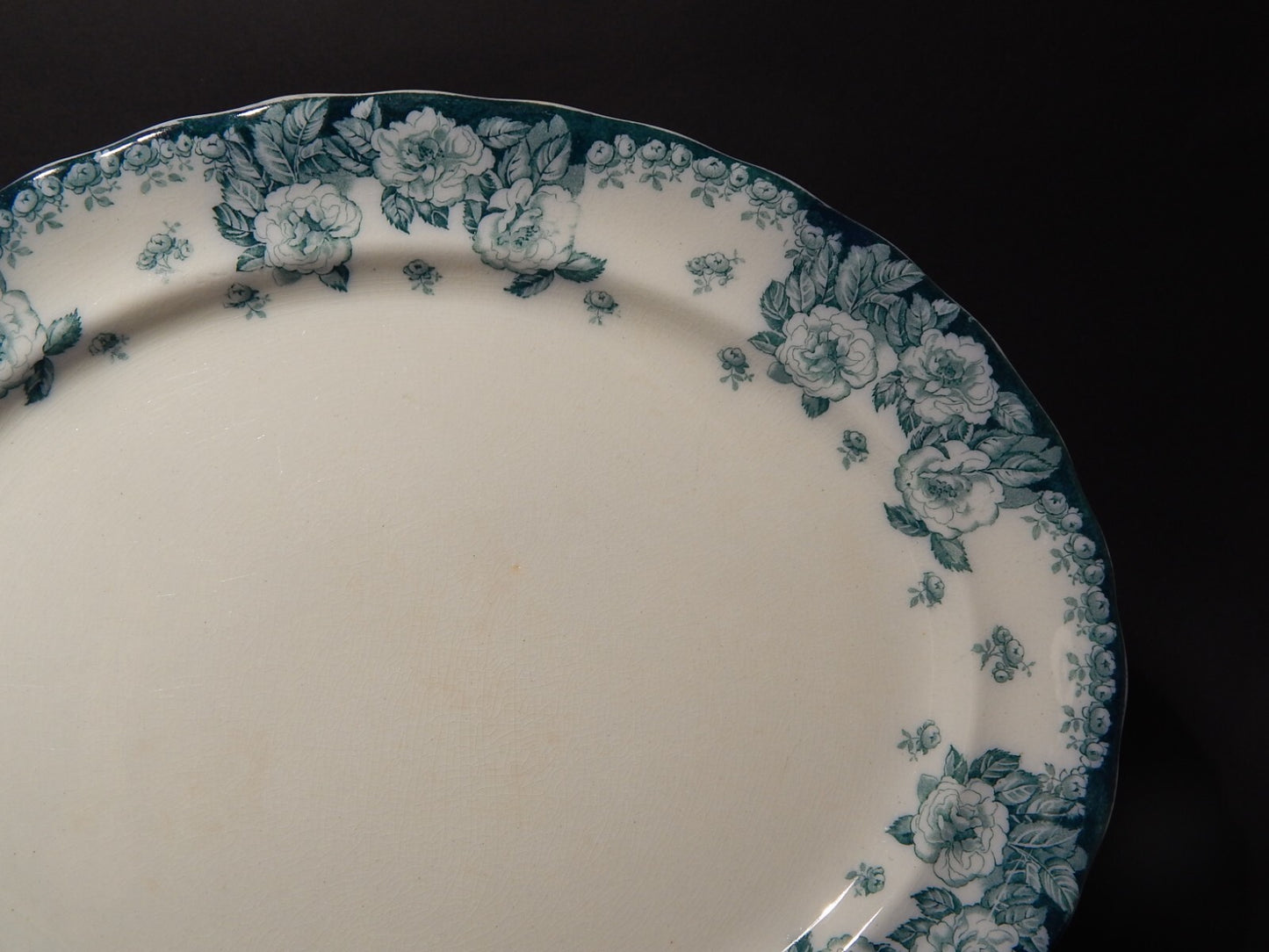 ANTICO VASSOIO PIATTO OVALE PORCELLANA INGLESE FURNIVALS FINE 800 ENGLISH ROSE