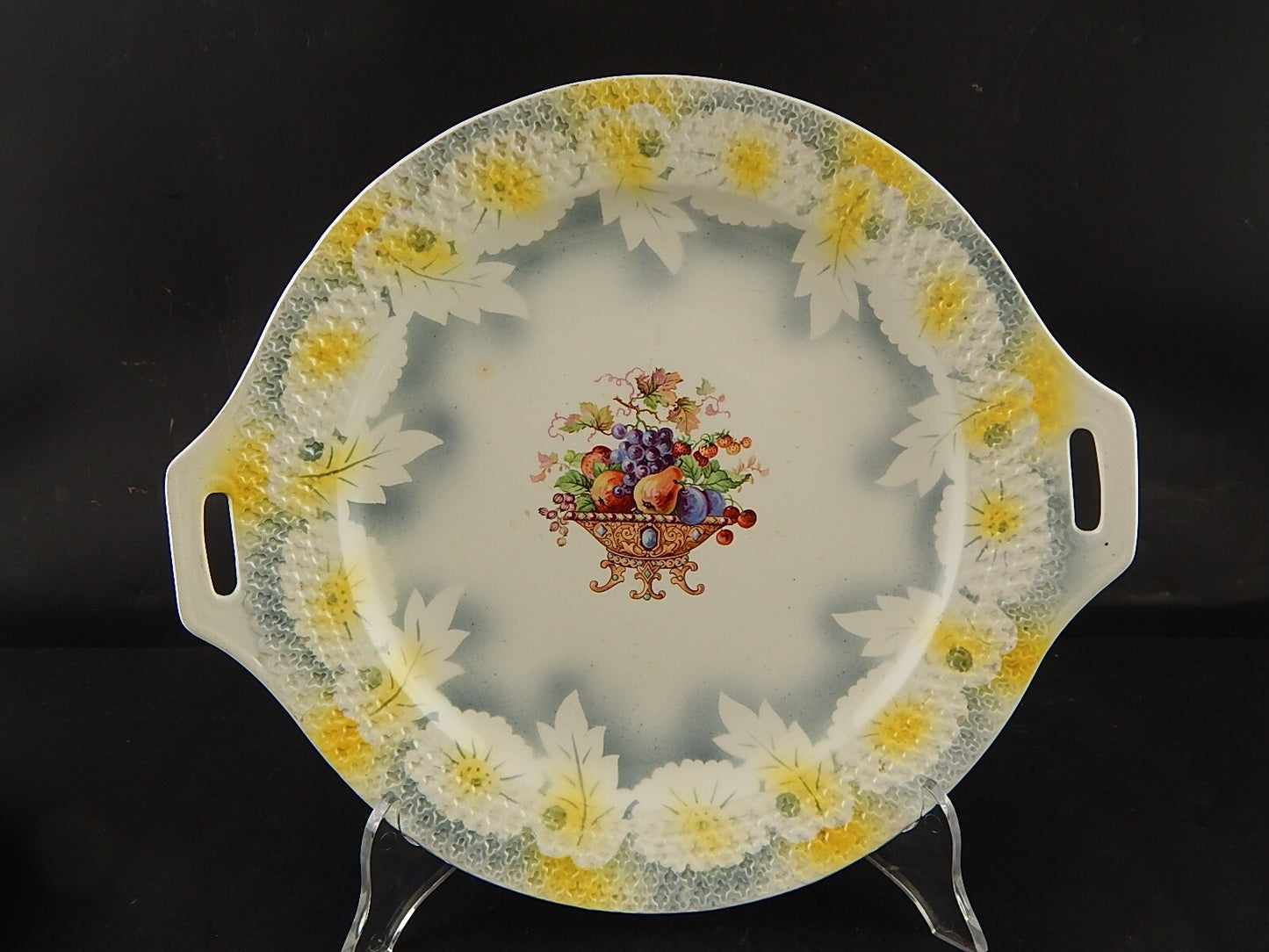 ANTICO LIBERTY SERVIZIO PIATTI DESSERT CERAMICA VERBANUM STONE LAVENO 7 PEZZI