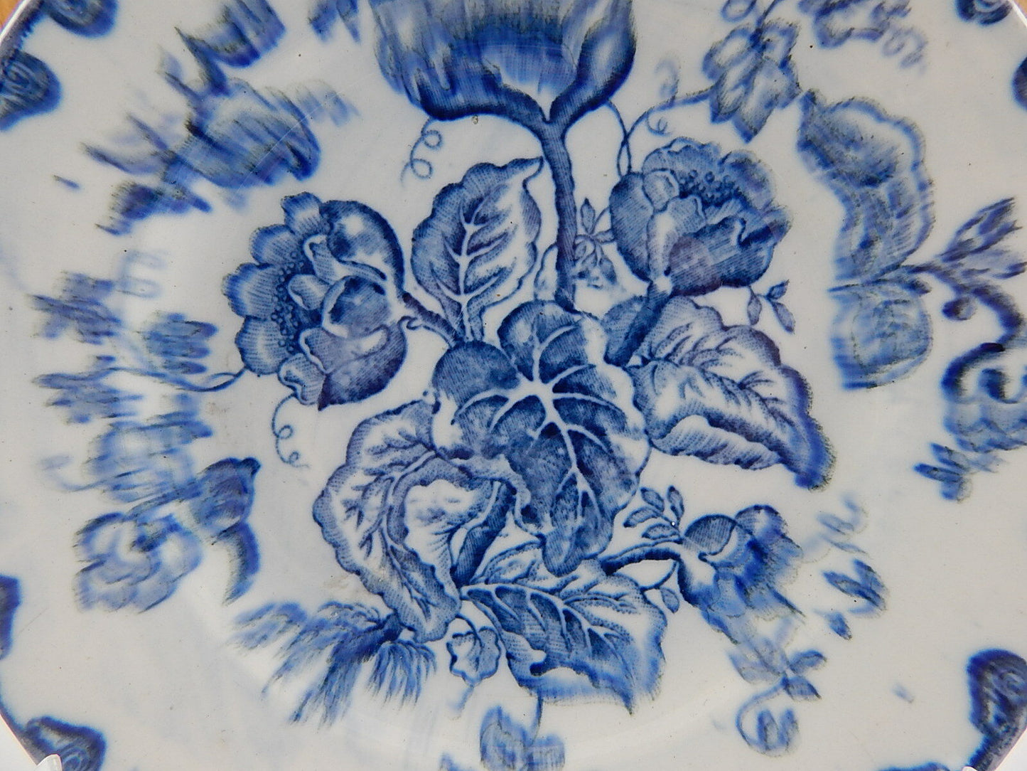 CERAMICA GABUTTI CHIUSA PESIO RARITÀ PIATTO MUSEO BLU FLOW FINE 800 COLLEZIONE