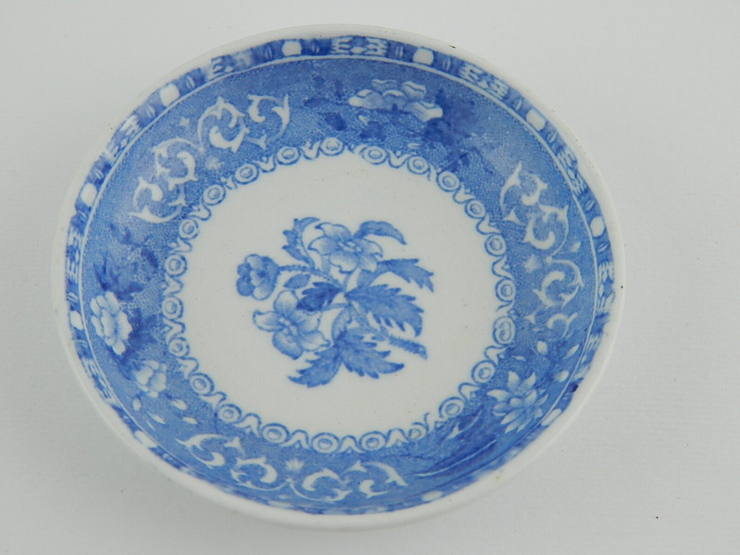 ANTICO PIATTINO PORCELLANA SPODE XX SECOLO ANTIQUE PORCELAIN DECORO CAMILLA