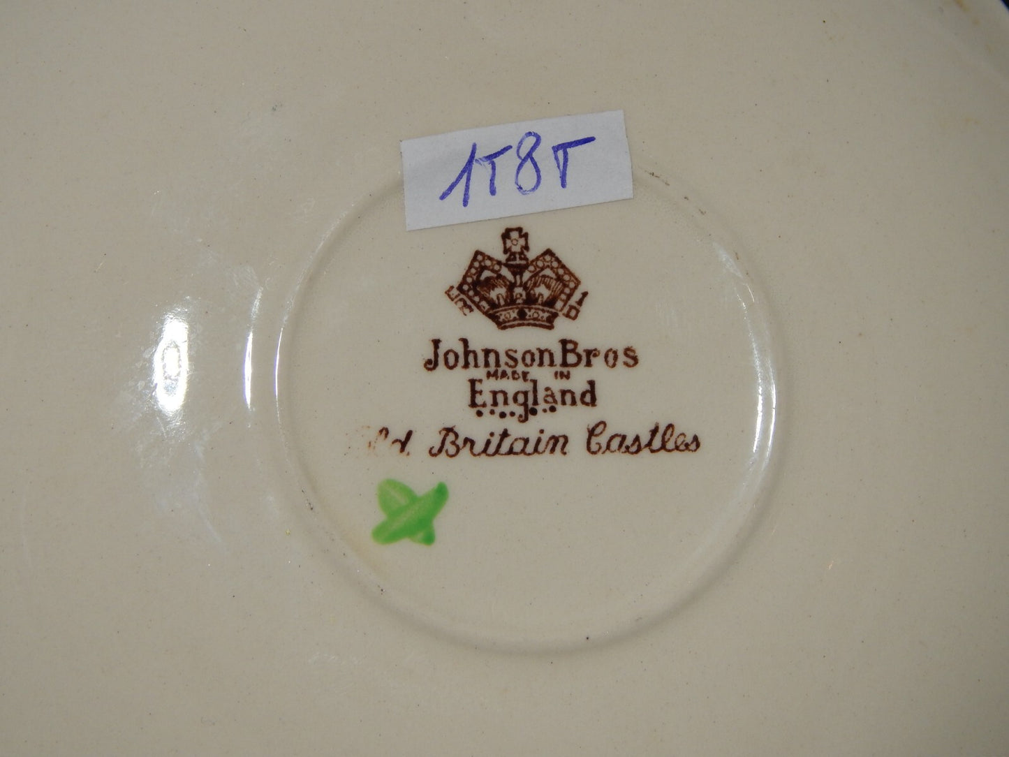 ANTICA TAZZA TE' PORCELLANA JOHNSON BROS OLD BRITAIN CASTLE MULTICOLOR DIFETTO