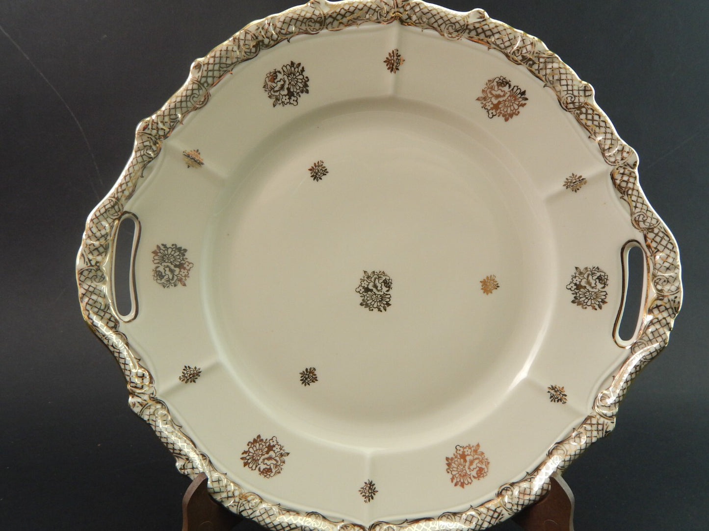 ANTICO SERVIZIO DESSERT 7 PIATTI PORCELLANA VOHENSTRAUSS BAVARIA SELTMANN