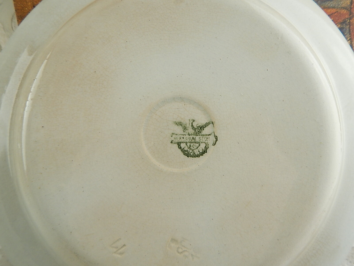 ANTICO ART NOUVEAU VASSOIO PIATTO PORTATA CERAMICA ITALIANA LAVENO GIRASOLI