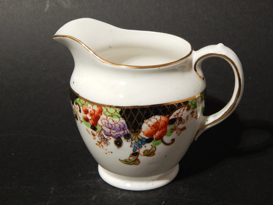 ANTICA LATTIERA BRICCO PORCELLANA INGLESE DELPHINE CROWN CHINA FINE 800