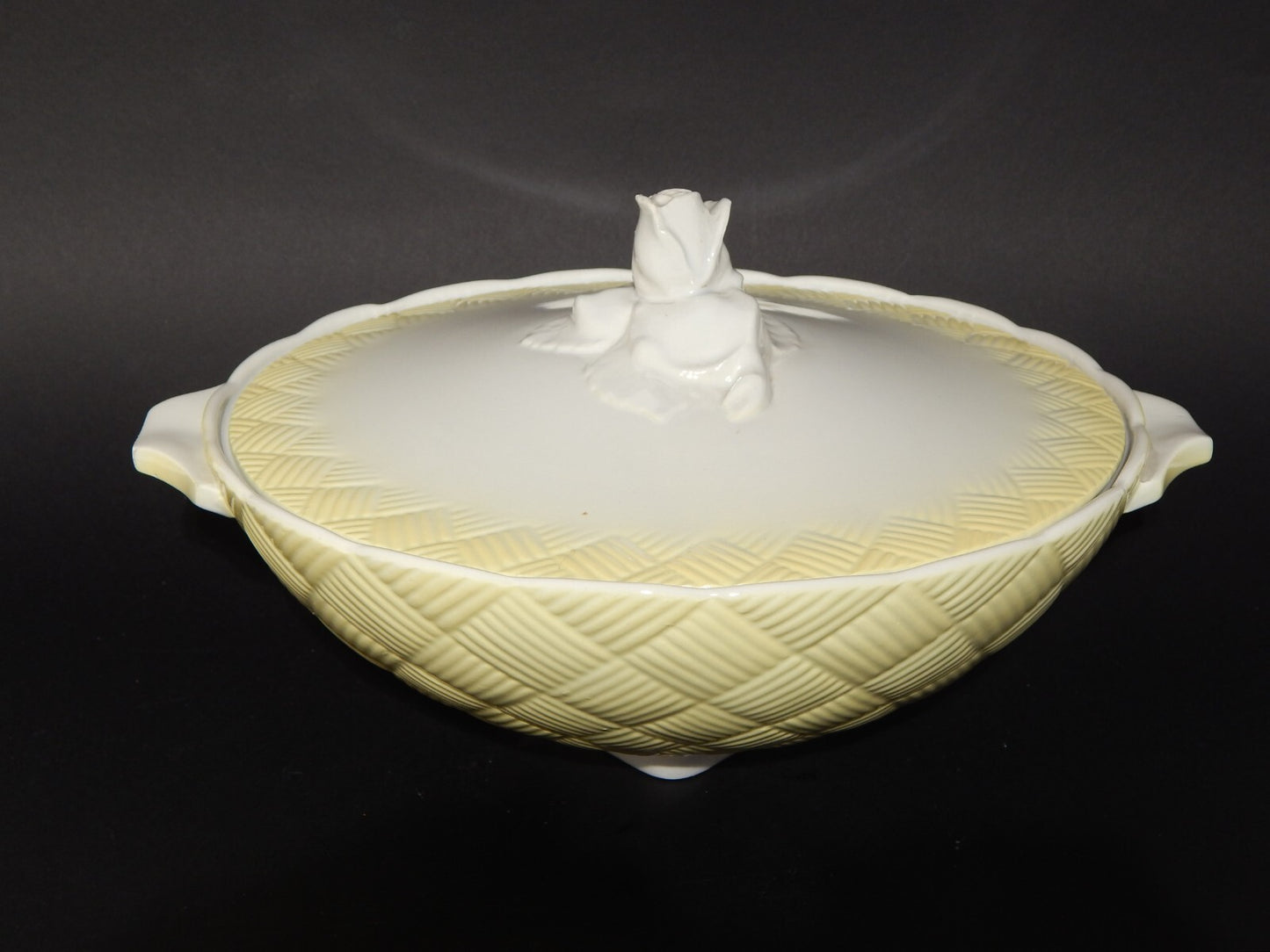 ART DECO CENTROTAVOLA ZUPPIERA BISCOTTIERA CERAMICA GALVANI PORDENONE ANNI '30