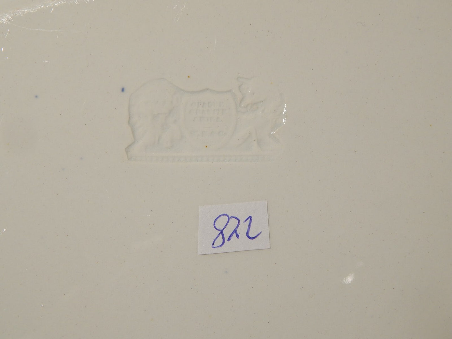 ANTICO 1850 RARO VASSOIO SEMI PORCELLANA INGLESE RIDGWAY &C. APPLE BLOSSOM