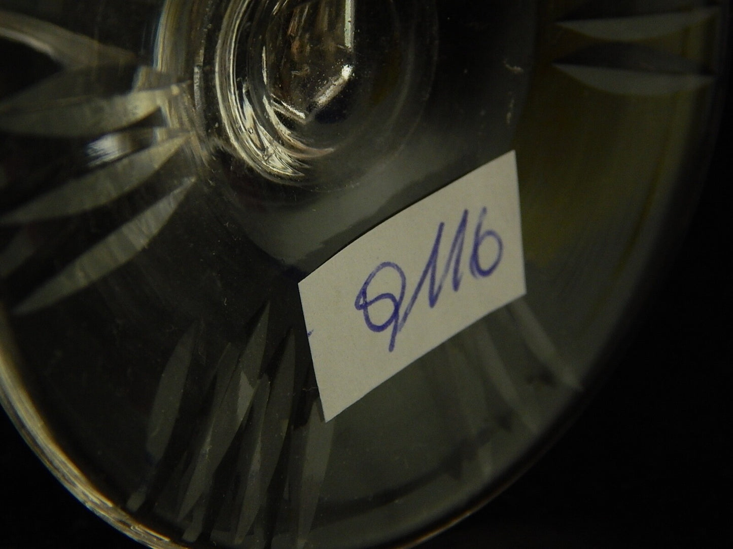 PREZIOSO VINTAGE BICCHIERE CALICE CRISTALLO BOEMIA MOLATO