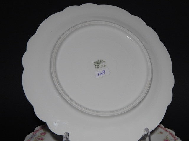 ANTICO SERVIZIO 12 PIATTI PORCELLANA LIBERTY GHIRLANDE LIMOGES MARTIN FRERES