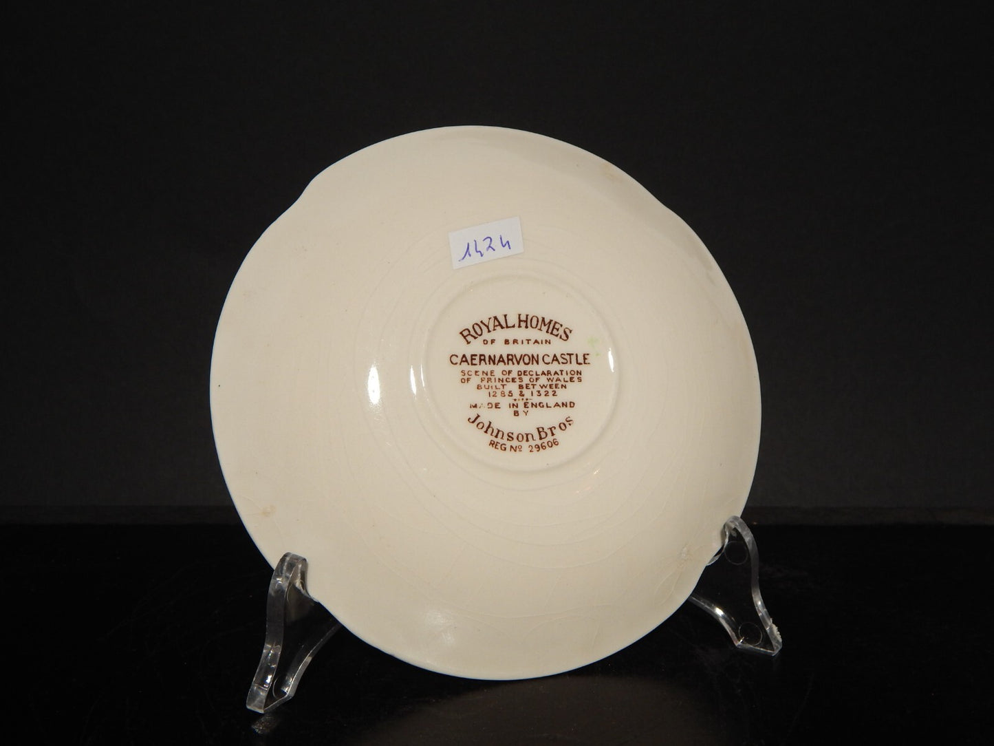 ANTICA TAZZA TE' PORCELLANA JOHNSON BROS ROYAL HOMES OF BRITAIN CAERNARVON #