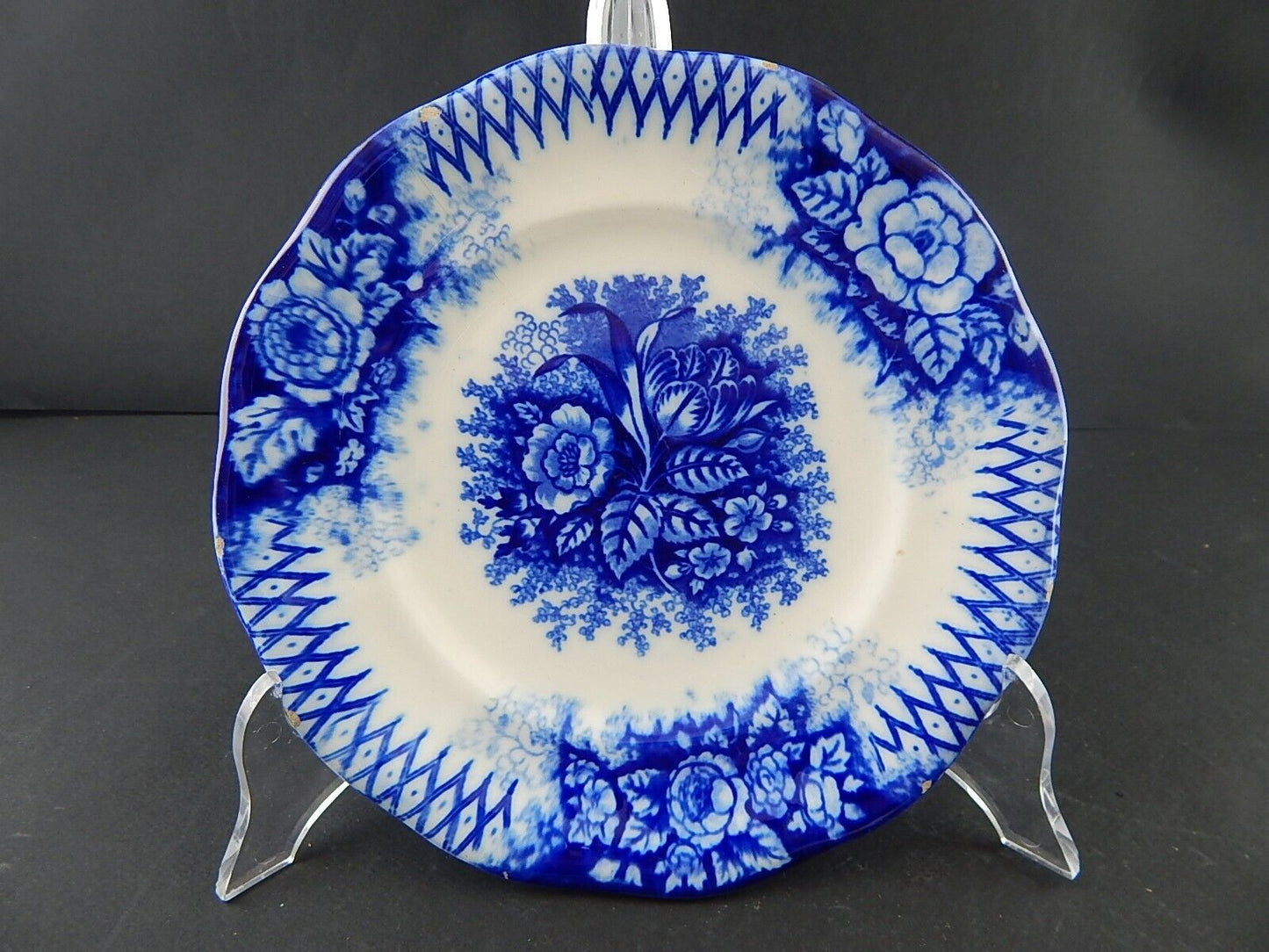 ANTICO PIATTO CERAMICA GIUSEPPE BESIO MONDOVI' SECONDA META' 800 JARDINIERE A124