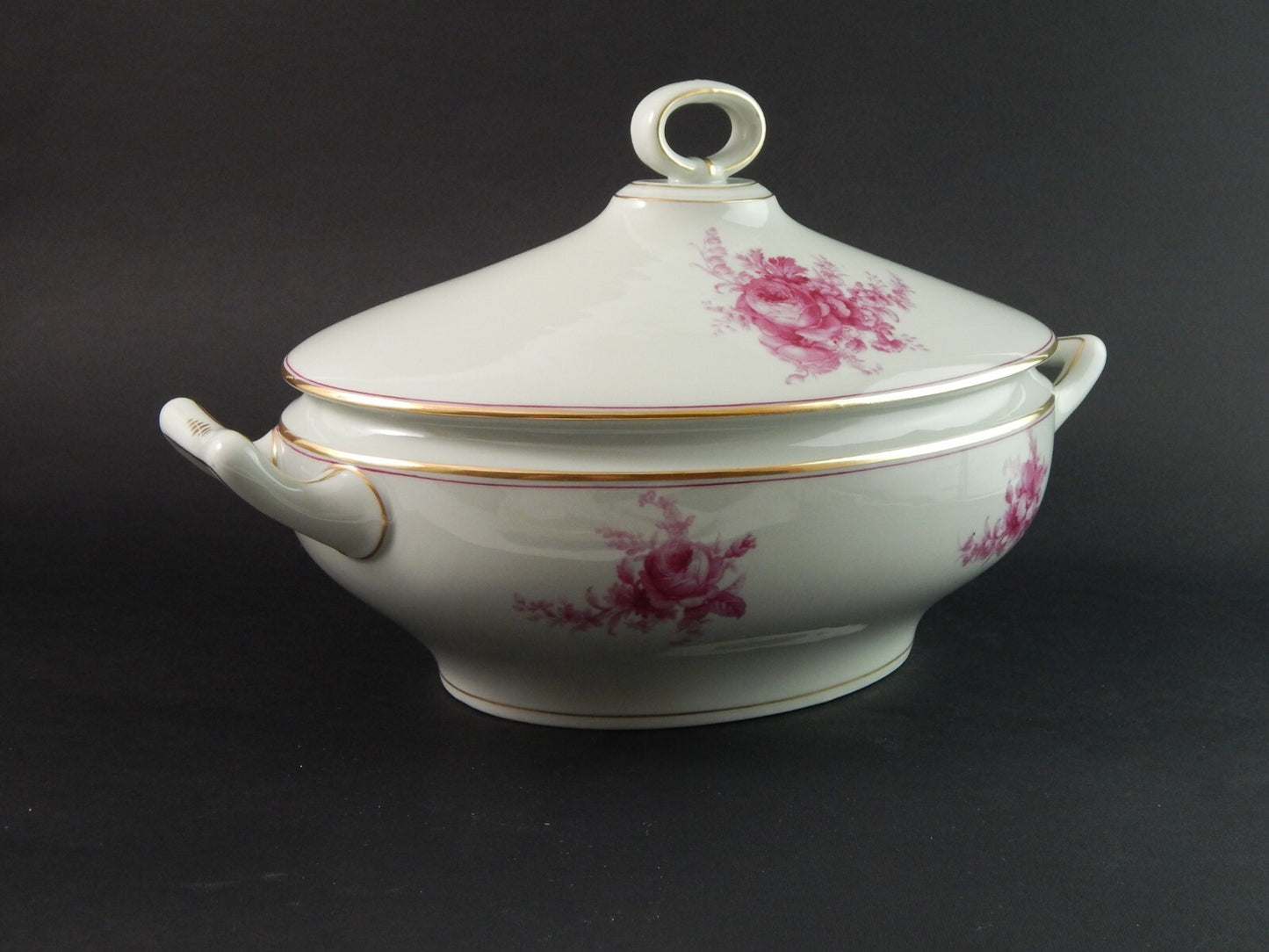 ANTICO SERVIZIO TAVOLA PIATTI PORCELLANA JOHANN HAVILAND BAVARIA DECORO SAVONA