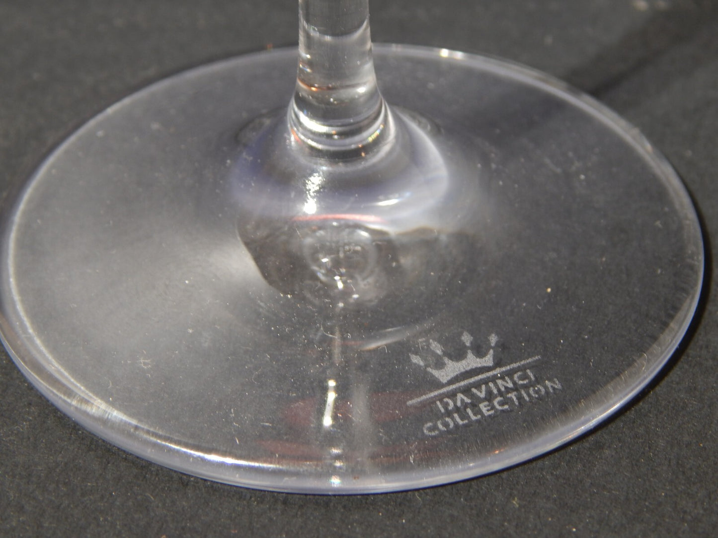 VINTAGE ELEGANTE SERVIZIO 6 BICCHIERI CALICI CRISTALLO COLLEZIONE DA VINCI ITALY