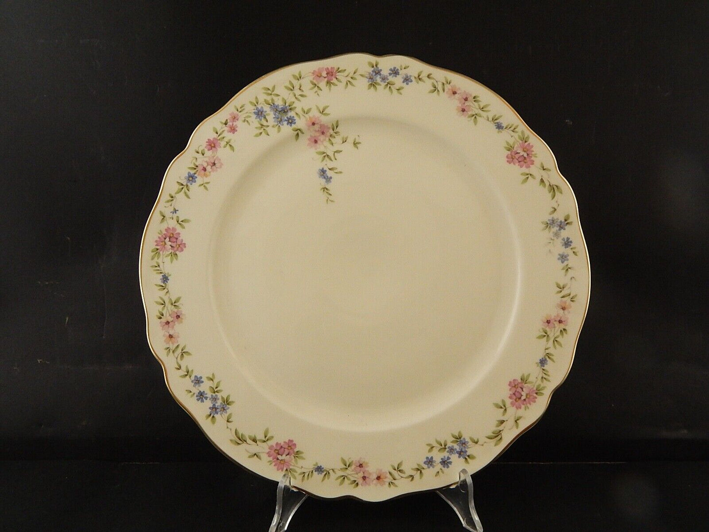 ANTICO VASSOIO ROTONDO PIANO PREZIOSA PORCELLANA KRAUTHEIM BAVARIA CM 32