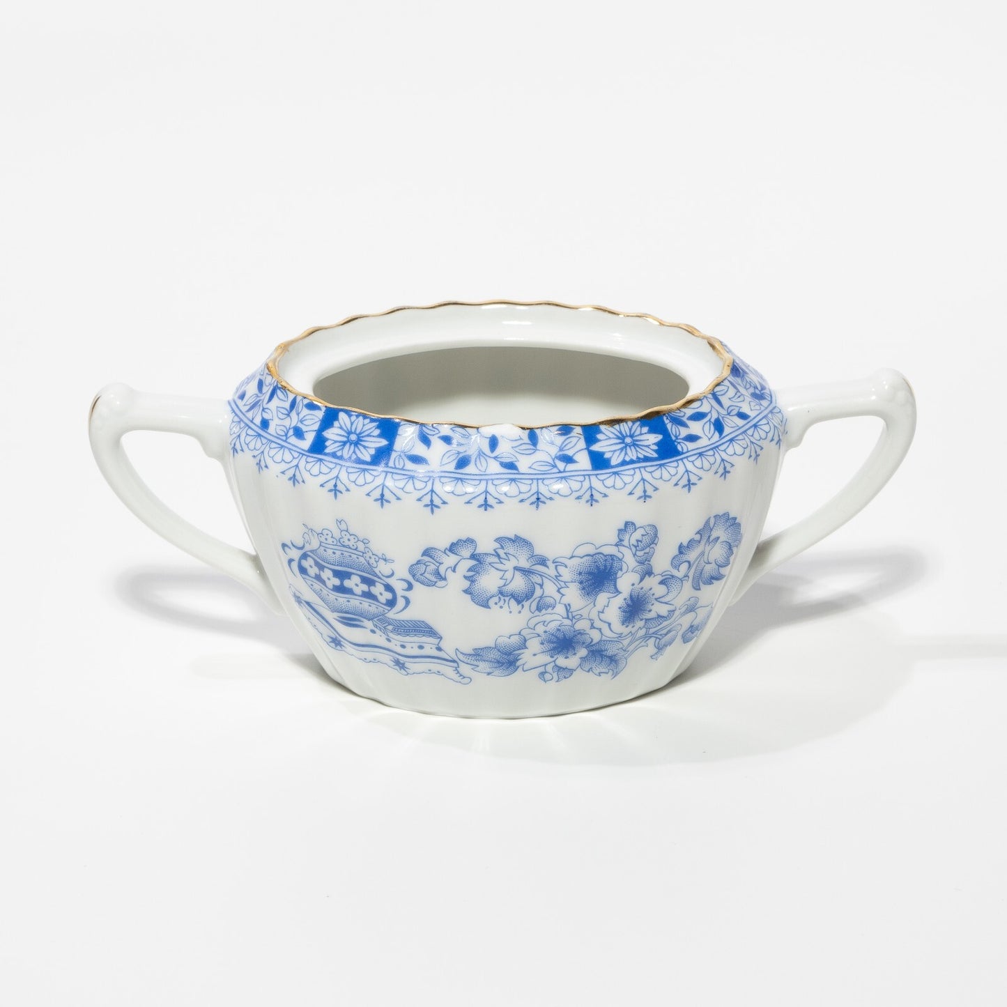 ANTICA ZUCCHERIERA SENZA COPERCHIO PORCELLANA BAVARIA SELTMANN WEIDEN BLAU CHINA