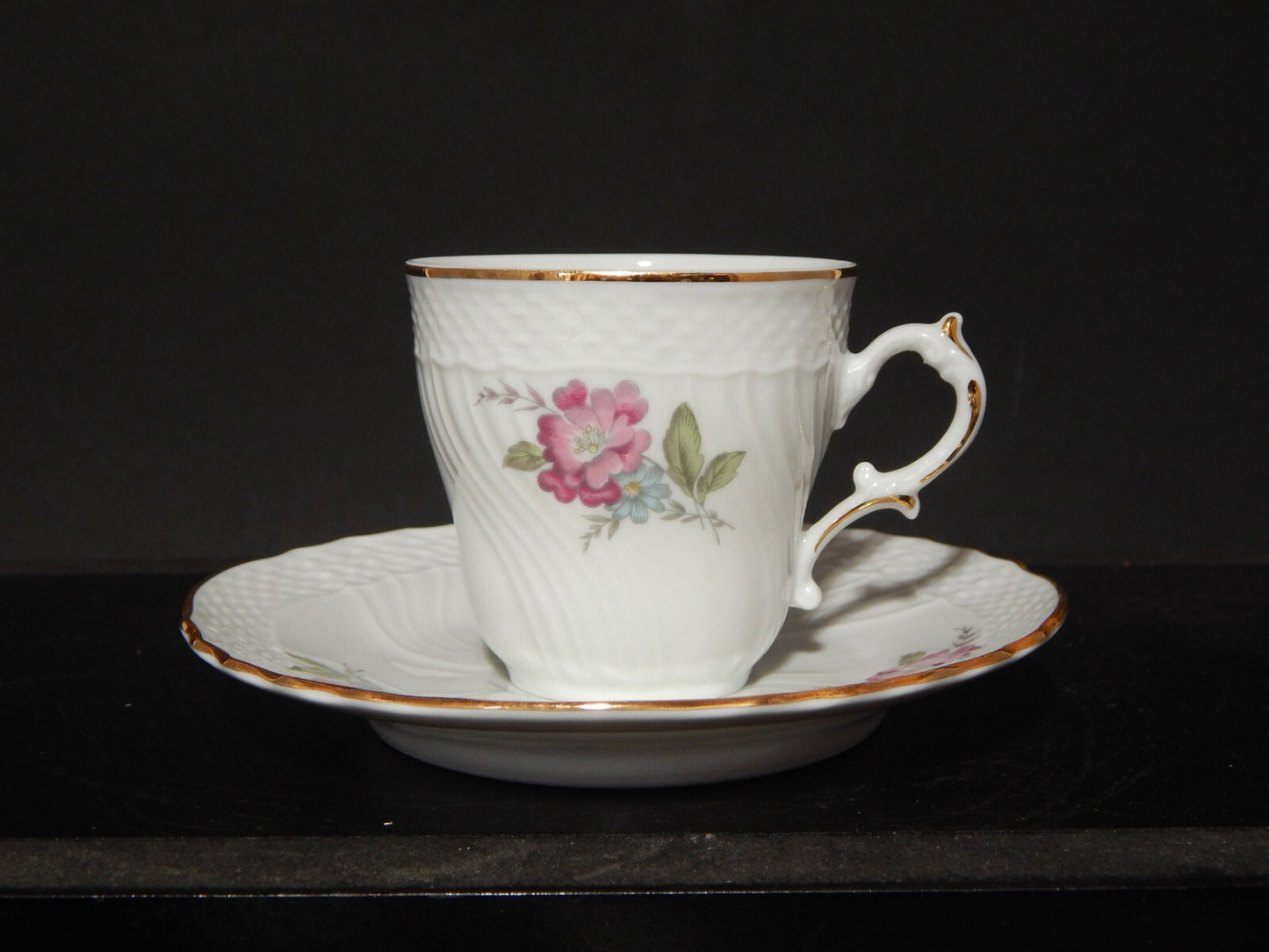 PREZIOSO RICHARD GINORI SERVIZIO CAFFE' PORCELLANA MODELLO VECCHIO GINORI FIORI