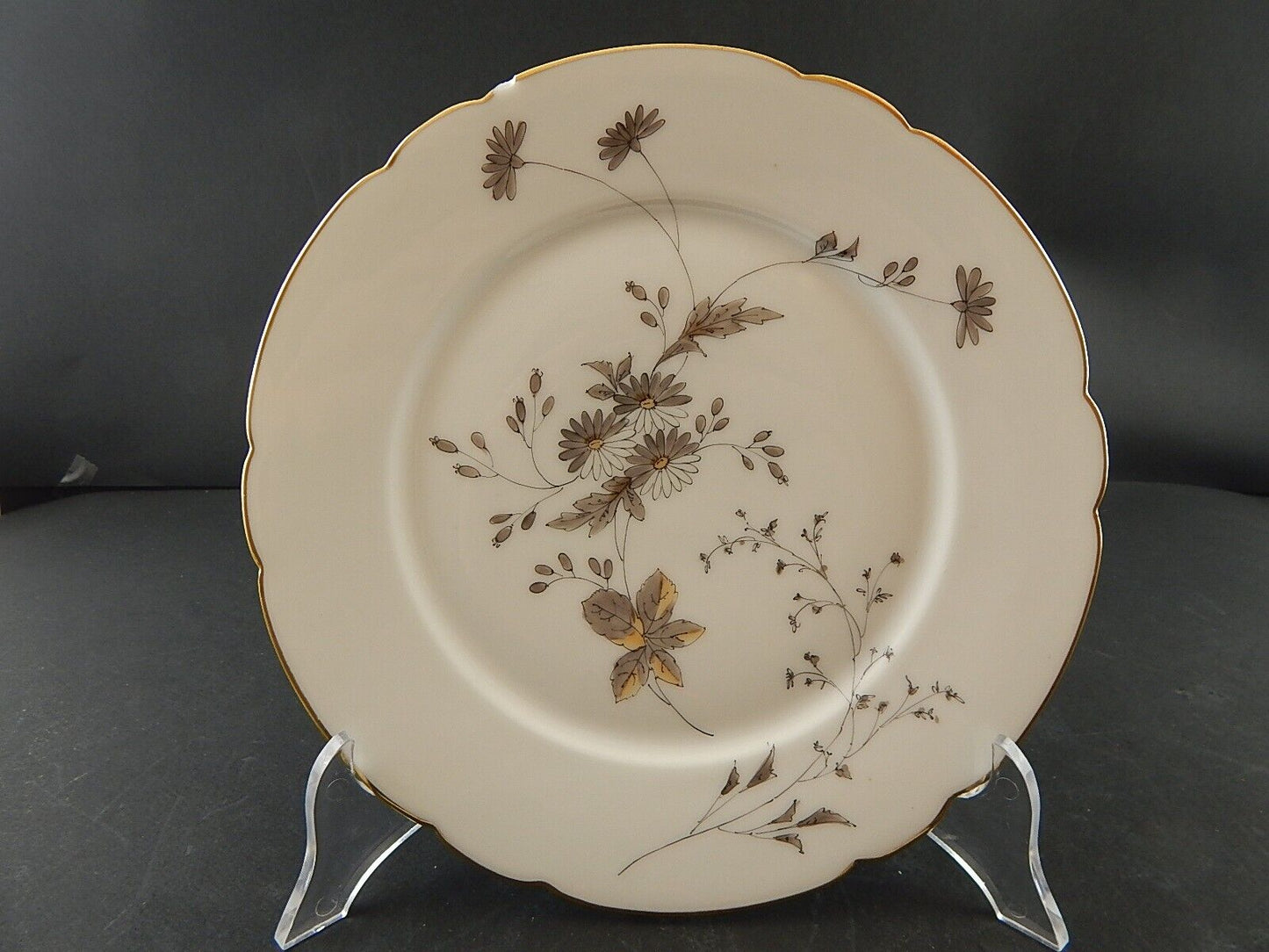 ANTICO PIATTO PORCELLANA GINORI DOCCIA DEL 1926 DECORATO A MANO DIFETTO A277