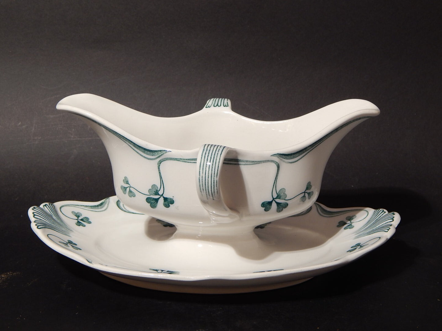 ANTICA RARA SALSIERA LIBERTY ART NOUVEAU CERAMICA VILLEROY&BOCH METTLACH ALICE