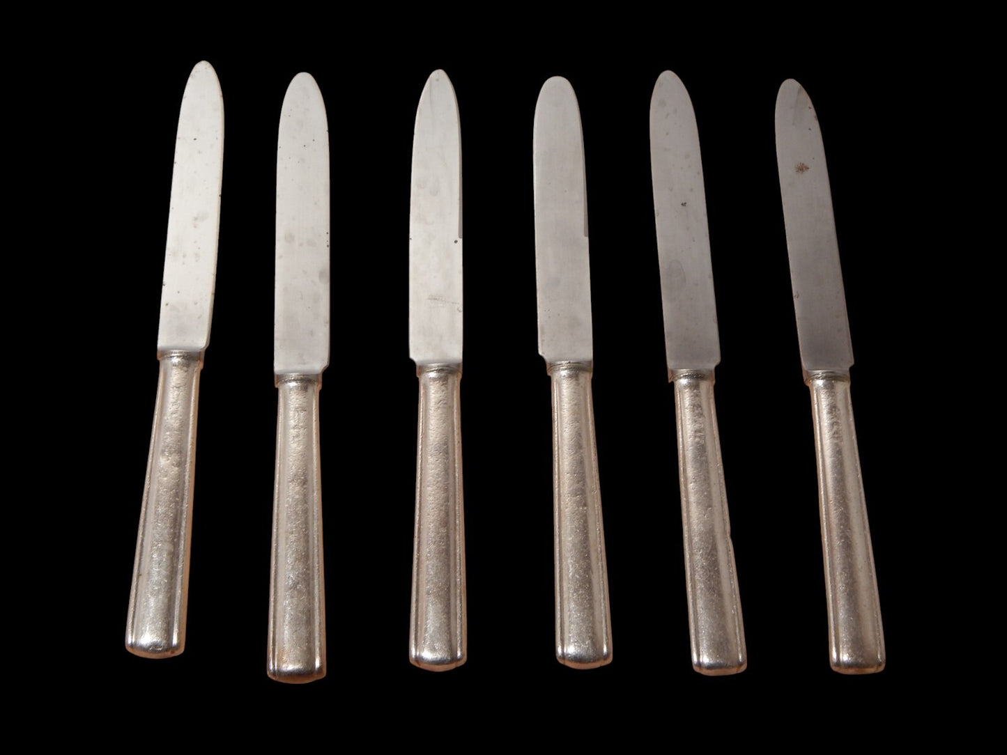 ANNI 50 ARTHUR KRUPP MILANO SET 6 COLTELLI ALPACCA ARGENTATE DESIGN GIO' PONTI