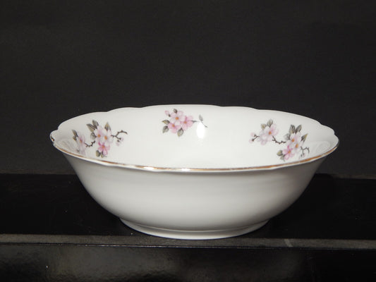 VINTAGE INSALATIERA PORCELLANA SELTMANN WEIDEN BAVARIA FIORI DI PESCO NORA