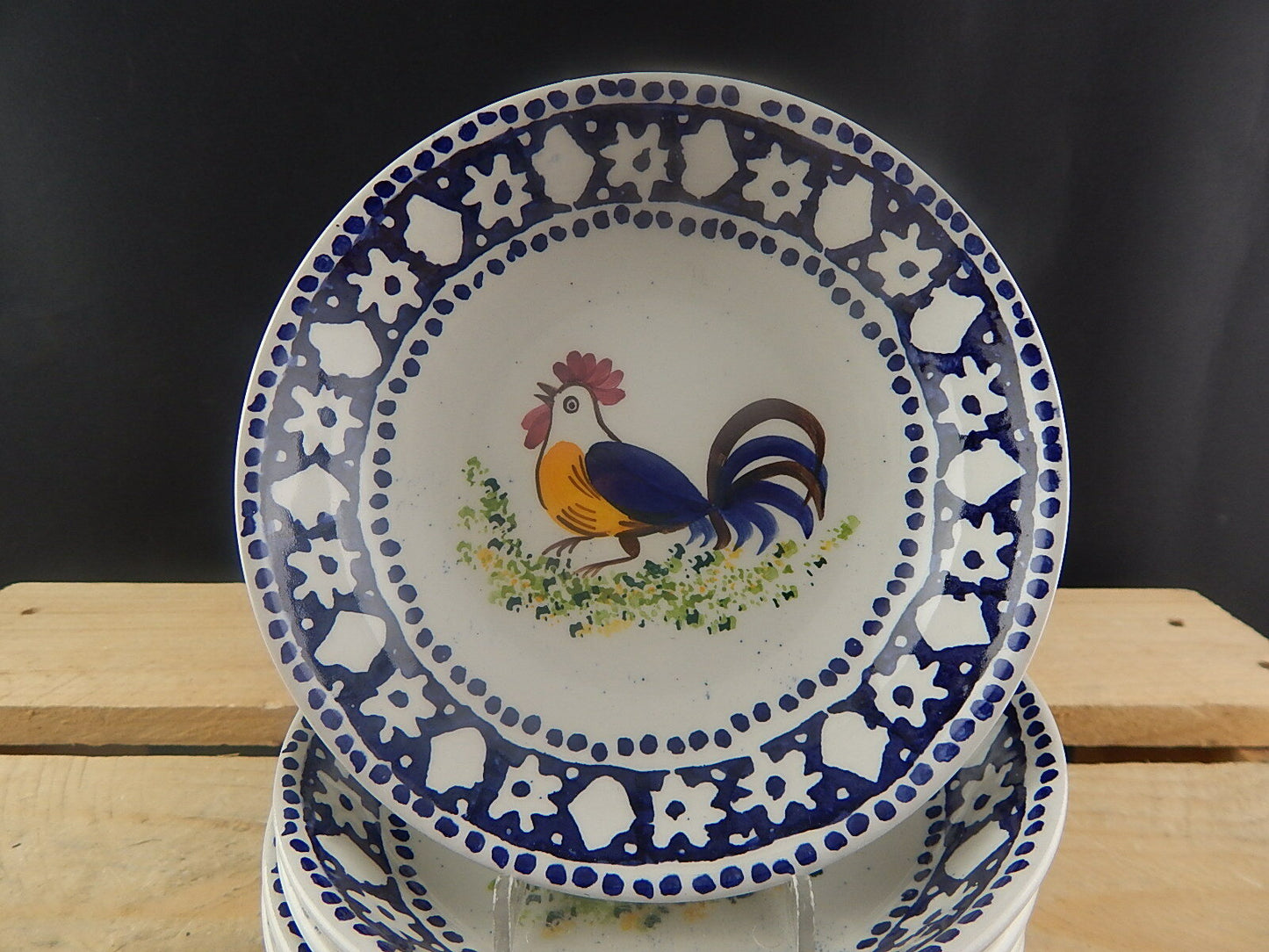 VINTAGE CIOTOLA GELATO CEREALI CERAMICA VEDOVA BESIO & FIGLIO MONDOVI' GALLO