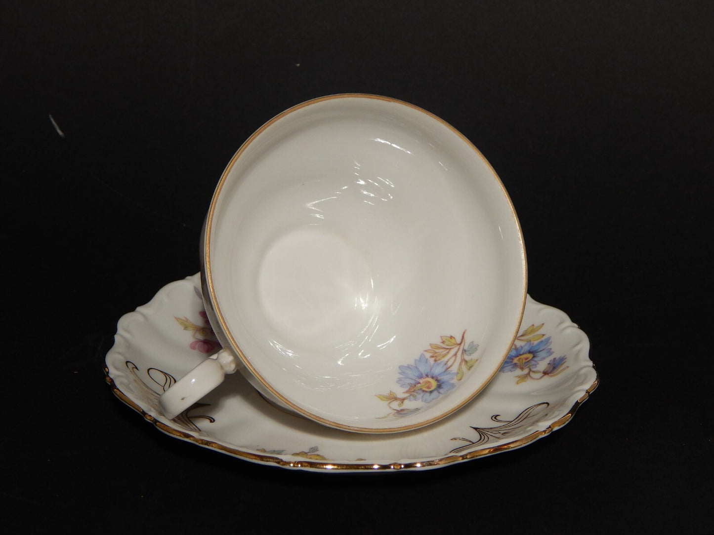 ANTICA TAZZA TE' PORCELLANA BIANCA BAVARIA SELTMANN WEIDEN THERESIA B1001