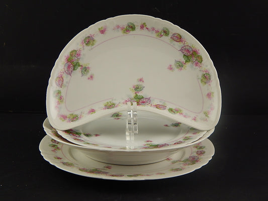 ANTICO PREZIOSO RARO SERVIZIO TAVOLA PIATTI PORCELLANA GINORI DOCCIA LIBERTY